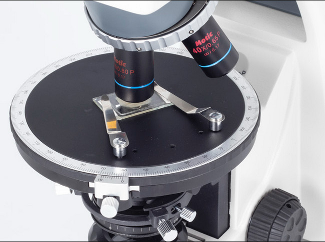MOTIC 偏光显微镜ba310pol圆形载物台
